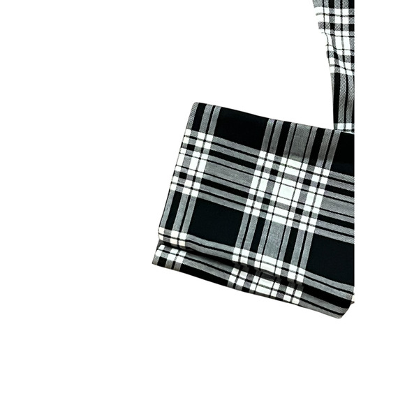 Leifsdottir The Essential Slim Womens Black Plaid Crop Pant Size 4 Anthropologie - Picture 2 of 6